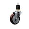 Service Caster 4'' Maroon Poly Wheel Swivel 1-7/8'' Expanding Stem Caster SCC-EX20S414-PPUB-MRN-178 - alternate 1
